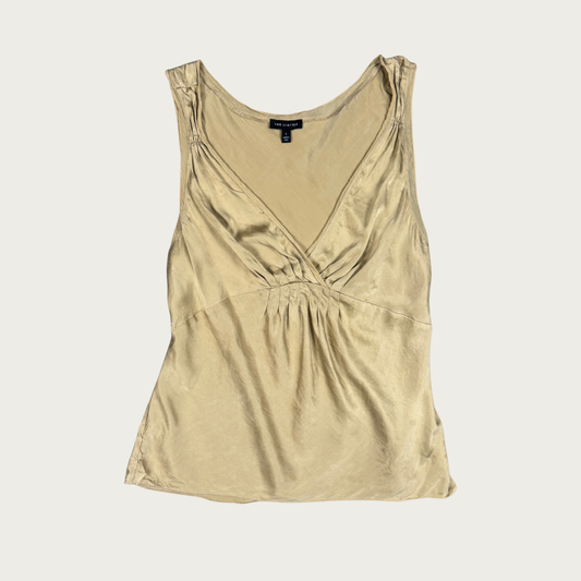 (L) Gold Silk Top