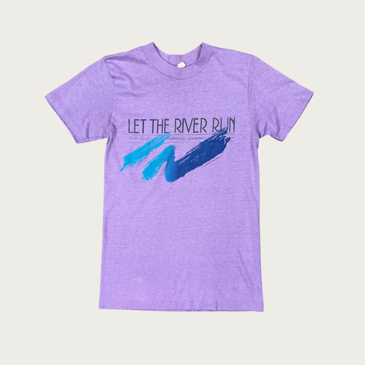 (S/M) 1982 Winooski Vermont "Let The River Run" Tee