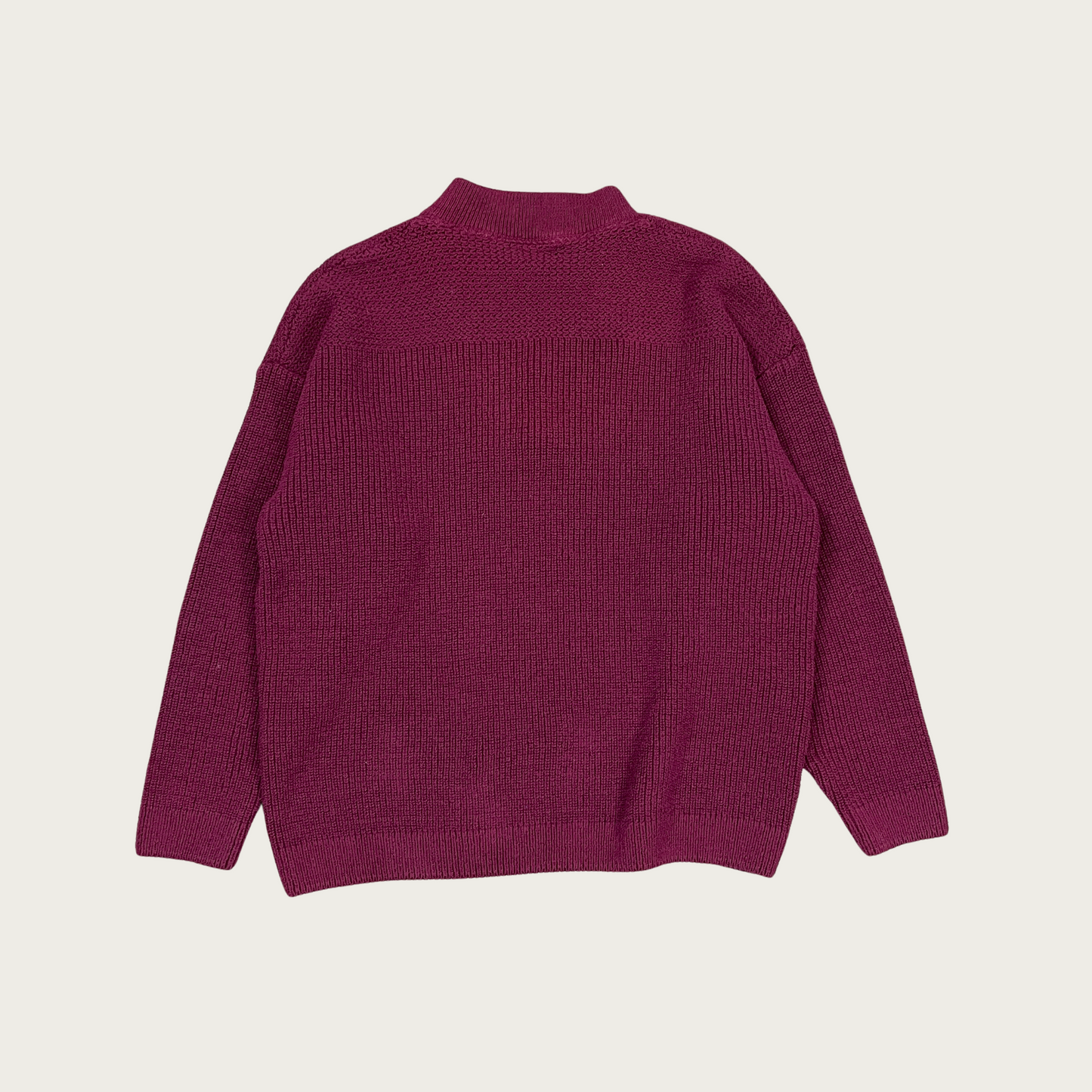 (XL) Burgundy Henley Sweater