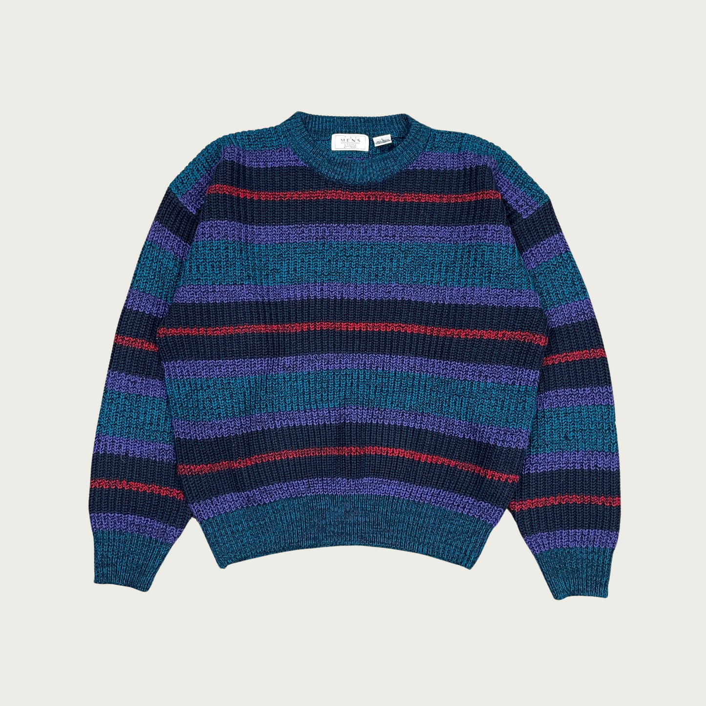 (L) Striped Multicolor Sweater