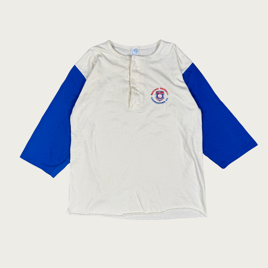 (M/L) 70s/80s National Baseball Fall of Fame Cooperstown Henley Tee