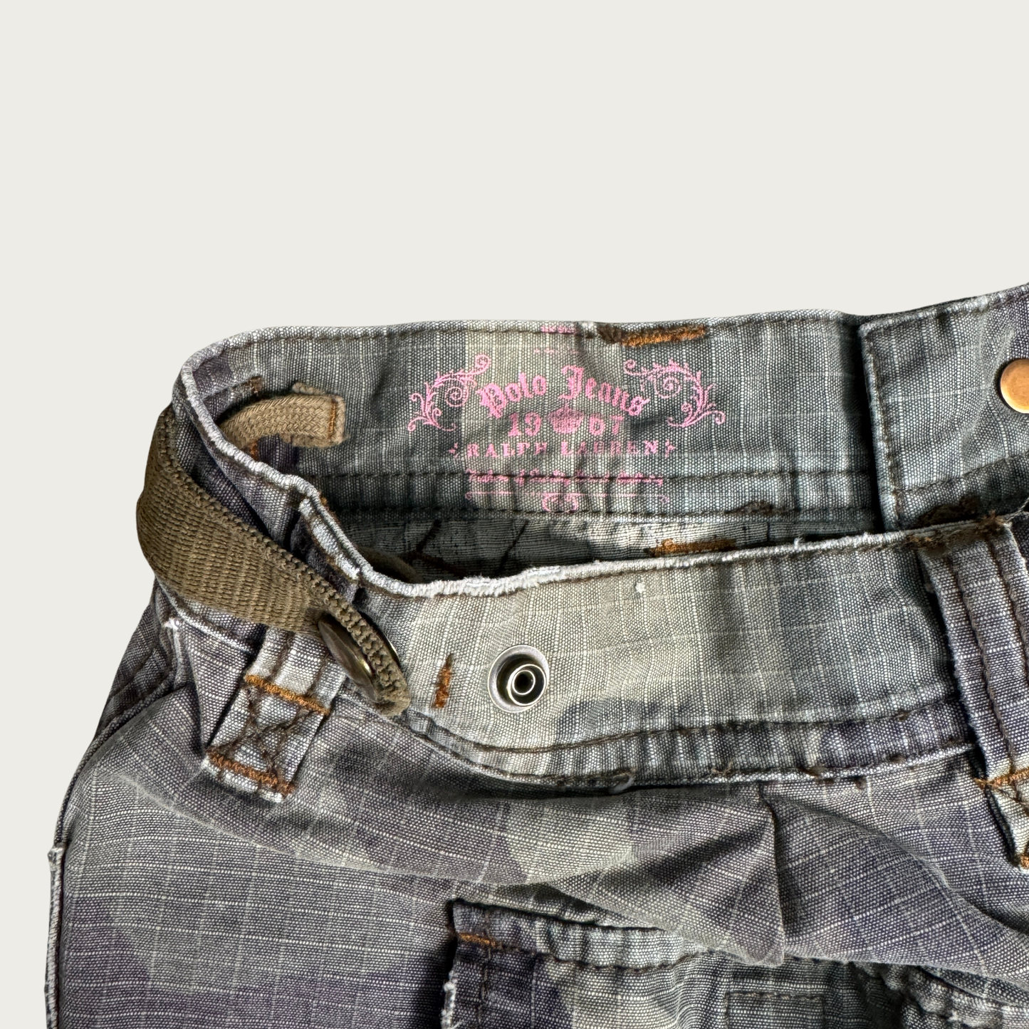 (27") Y2K Polo Jeans Ralph Lauren Camouflage Maxi Skirt