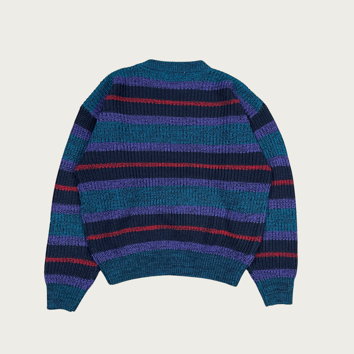 (L) Striped Multicolor Sweater