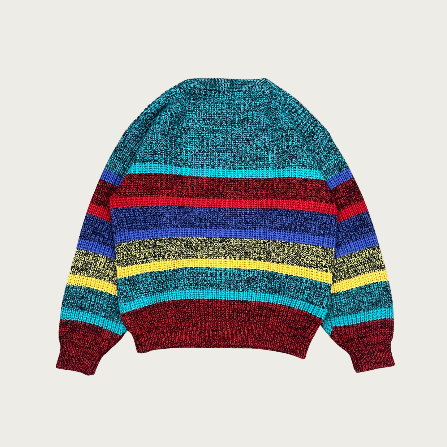 (S) Vibrant Striped Sweater