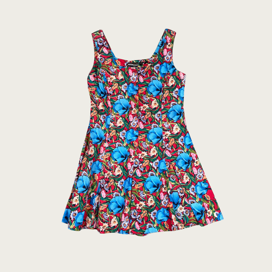 (M) 80s/90s Floral Romper
