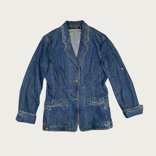 (S) 90s Denim Blazer