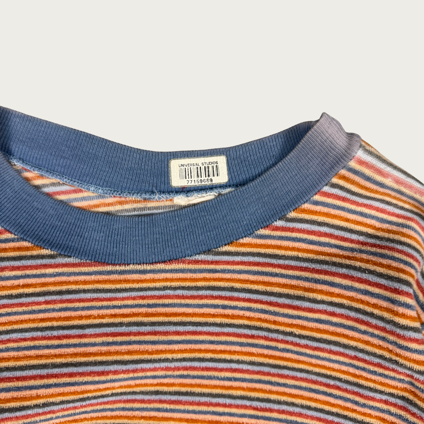 (S) 70s/80s Multicolor Striped Velour Sweatshirt