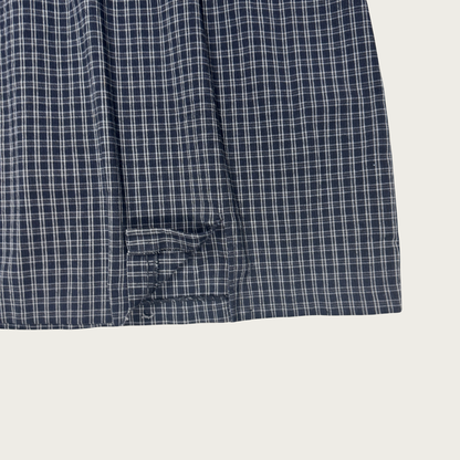 (L) 80s/90s Navy Plaid Mini Dress