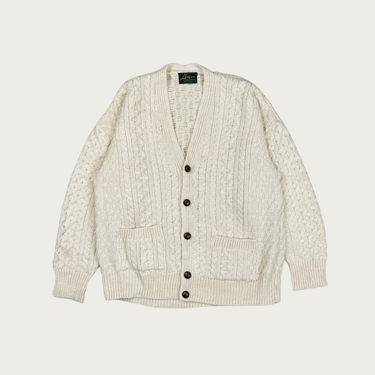 (M) Aran Wool Cardigan