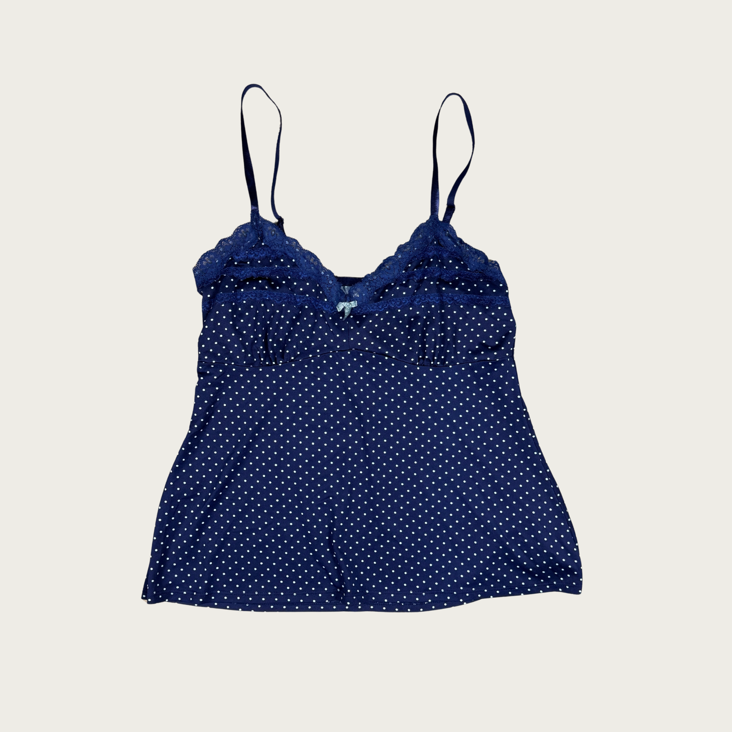 (M) Navy Blue Polka Dot Cami
