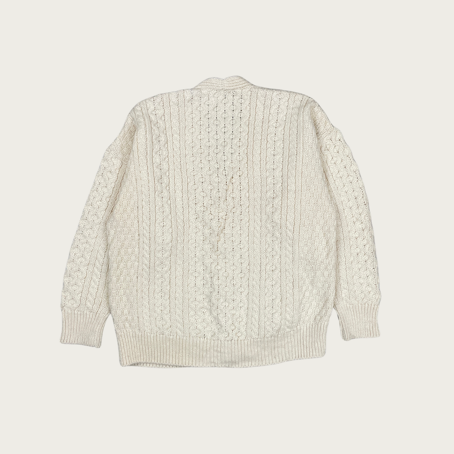 (M) Aran Wool Cardigan