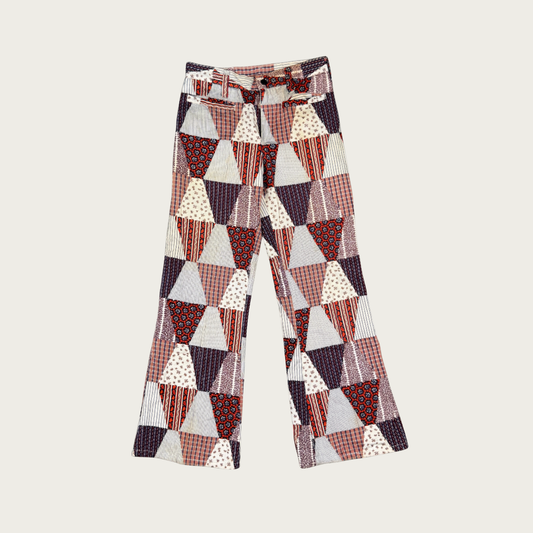 (26") 70s Patchwork Flares