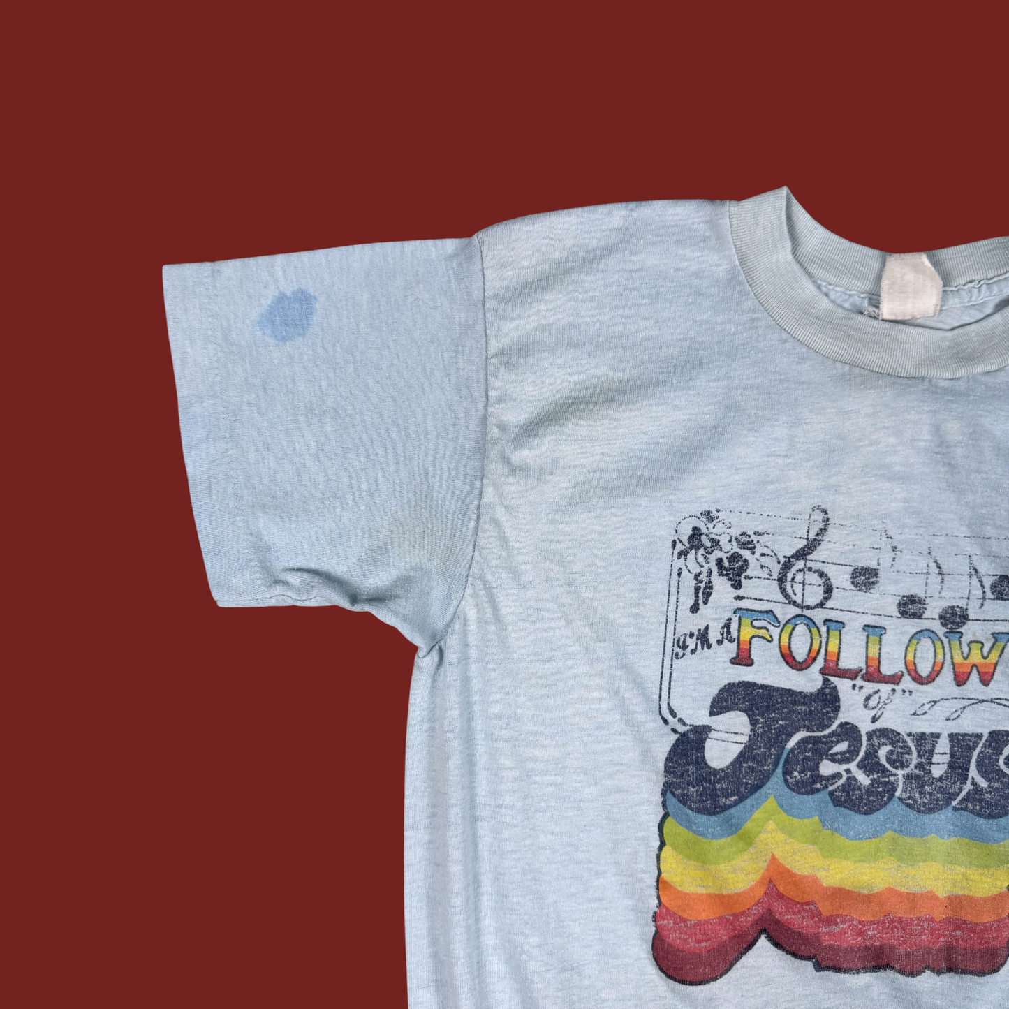 (XS/S) 70s/80s I'm A Follower Of Jesus Tee