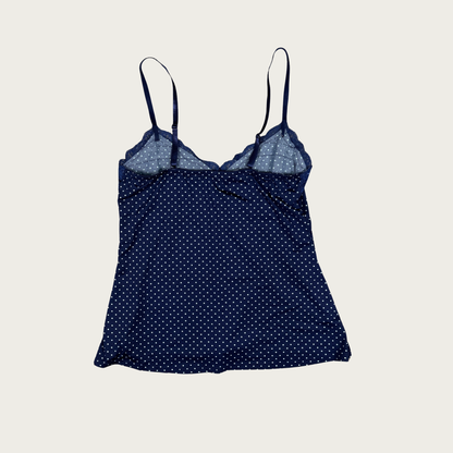 (M) Navy Blue Polka Dot Cami
