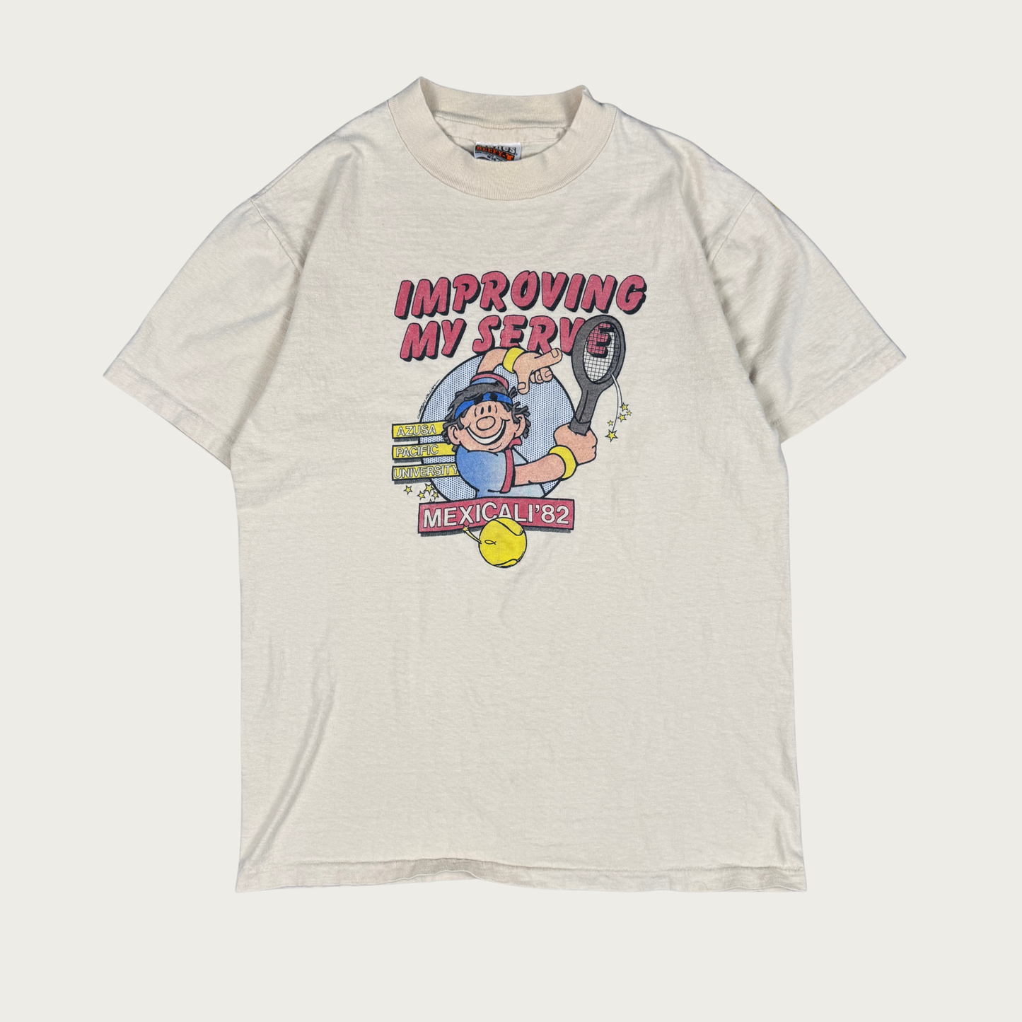 (M) 1982 Azusa Pacific Tennis Tee