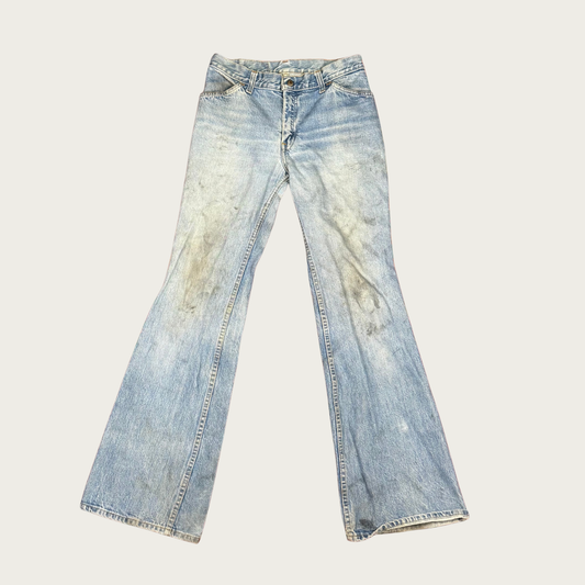 (29") 70s Levi's Orange Tab Light Wash Flares
