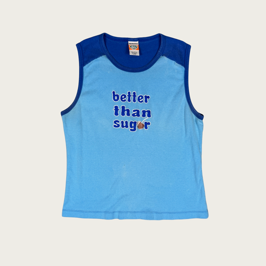 (L) 90s/Y2K "Better Than Sugar" Muscle Tee