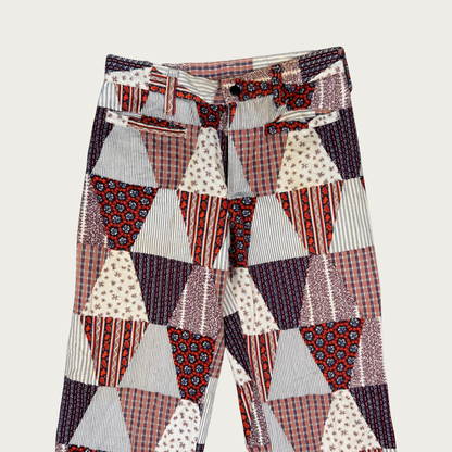 (26") 70s Patchwork Flares