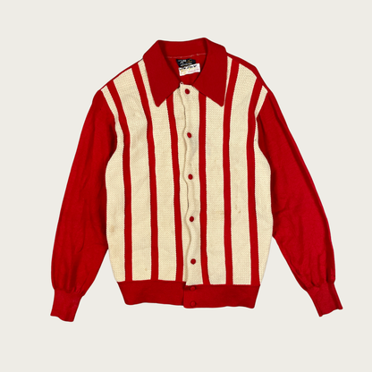 (M) 70s Lenny Lone Wolf Live Show Striped Cardigan