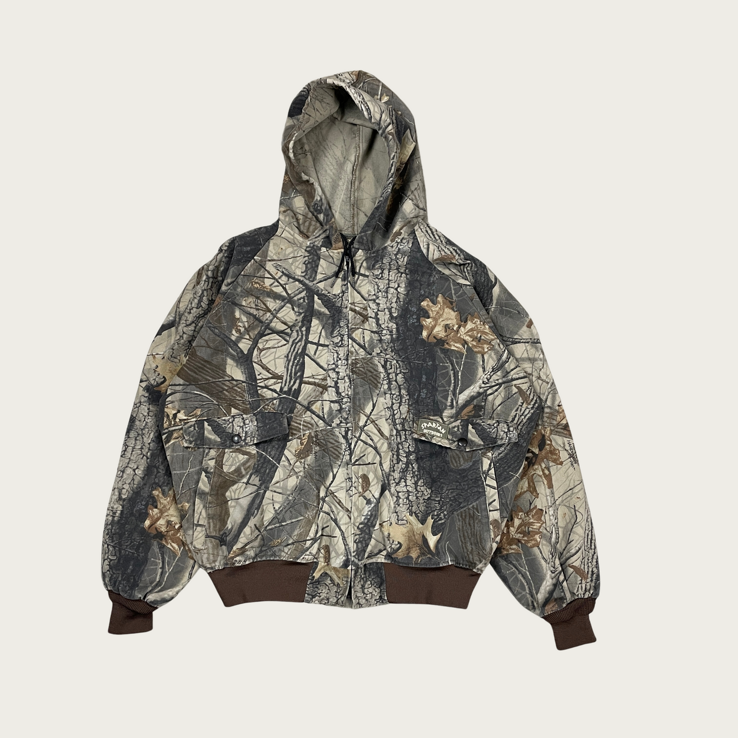 (L) Realtree Hooded Bomber Jacket