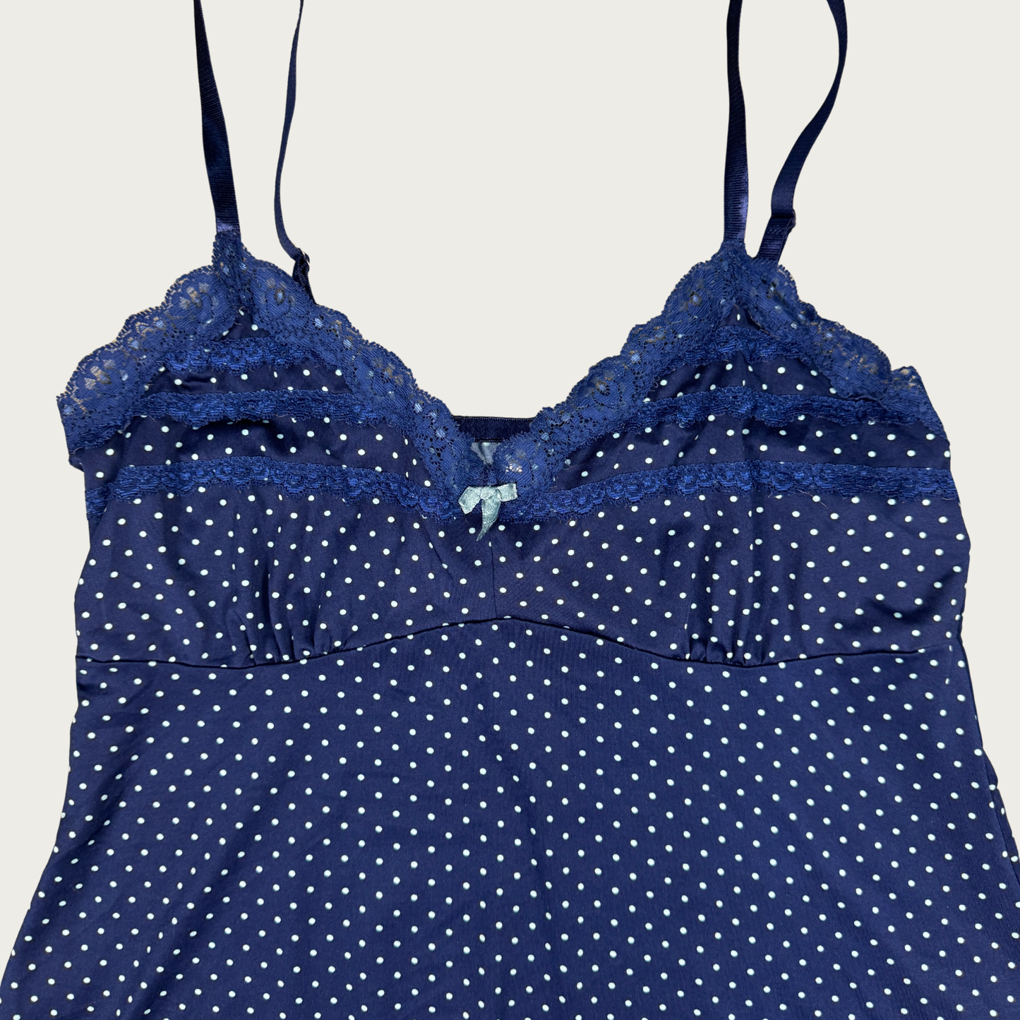 (M) Navy Blue Polka Dot Cami