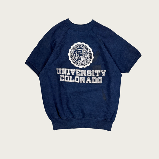 (XL) University of Colorado Short Sleeve Sweatshirt
