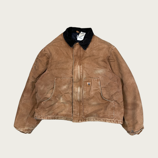 (XL) Tan Collared Carhartt Jacket