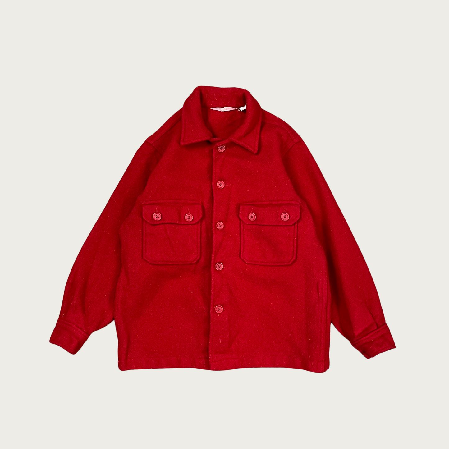 (S) Boy Scouts Red Wool Shirt Jacket