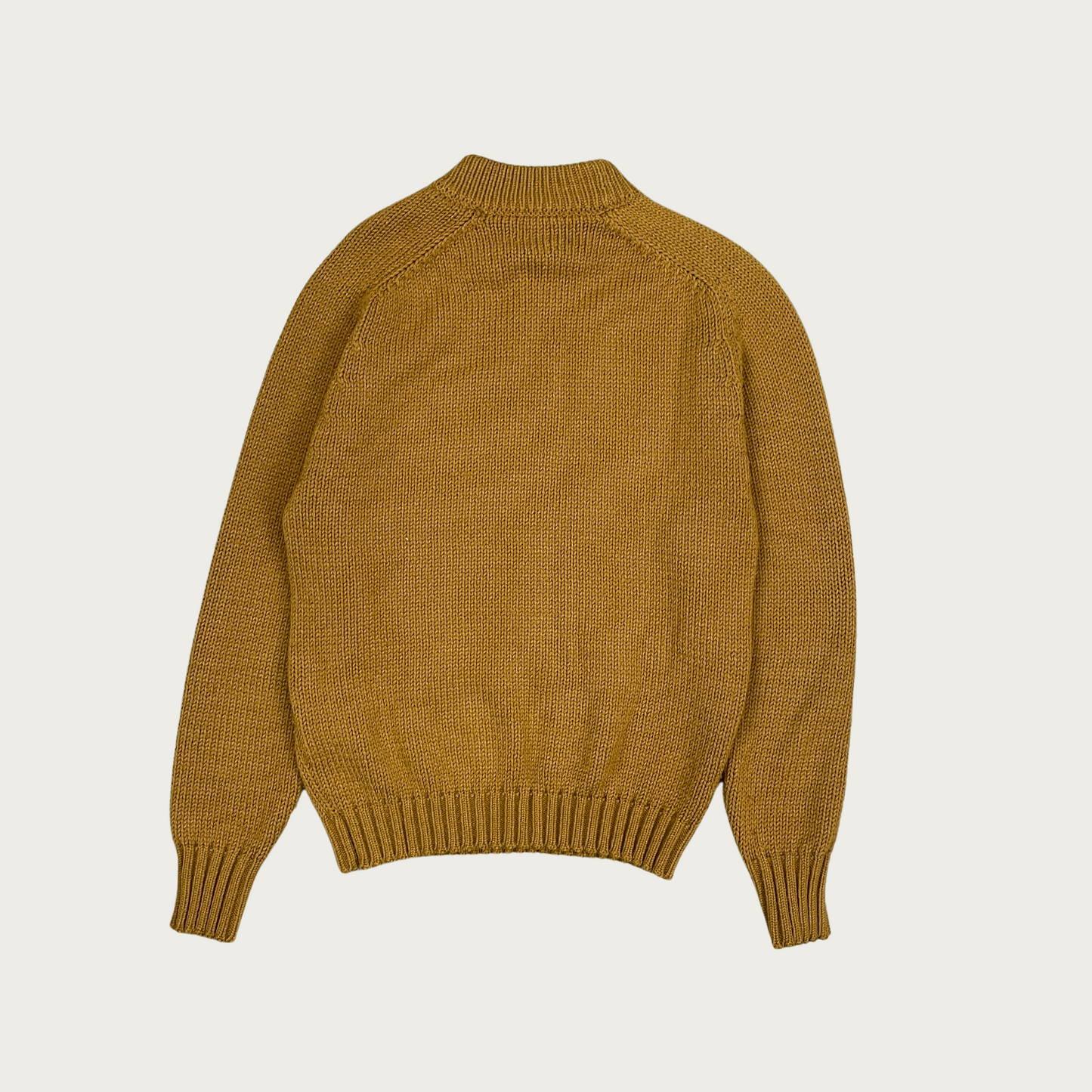 (L) Mustard Mock Neck Sweater