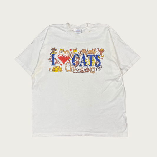 (XL) I Love Cats Vintage Tee