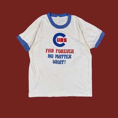 (M/L) 70s/80s Cubs Fan Ringer Tee