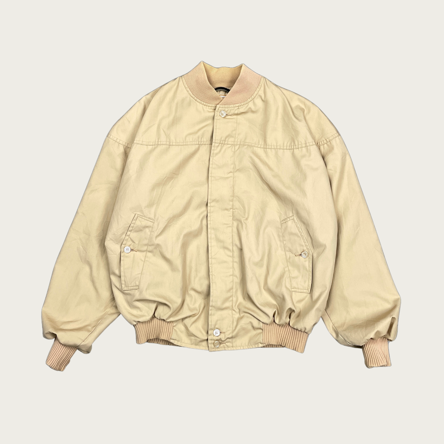 (L) Tan Lightweight Bomber Jacket