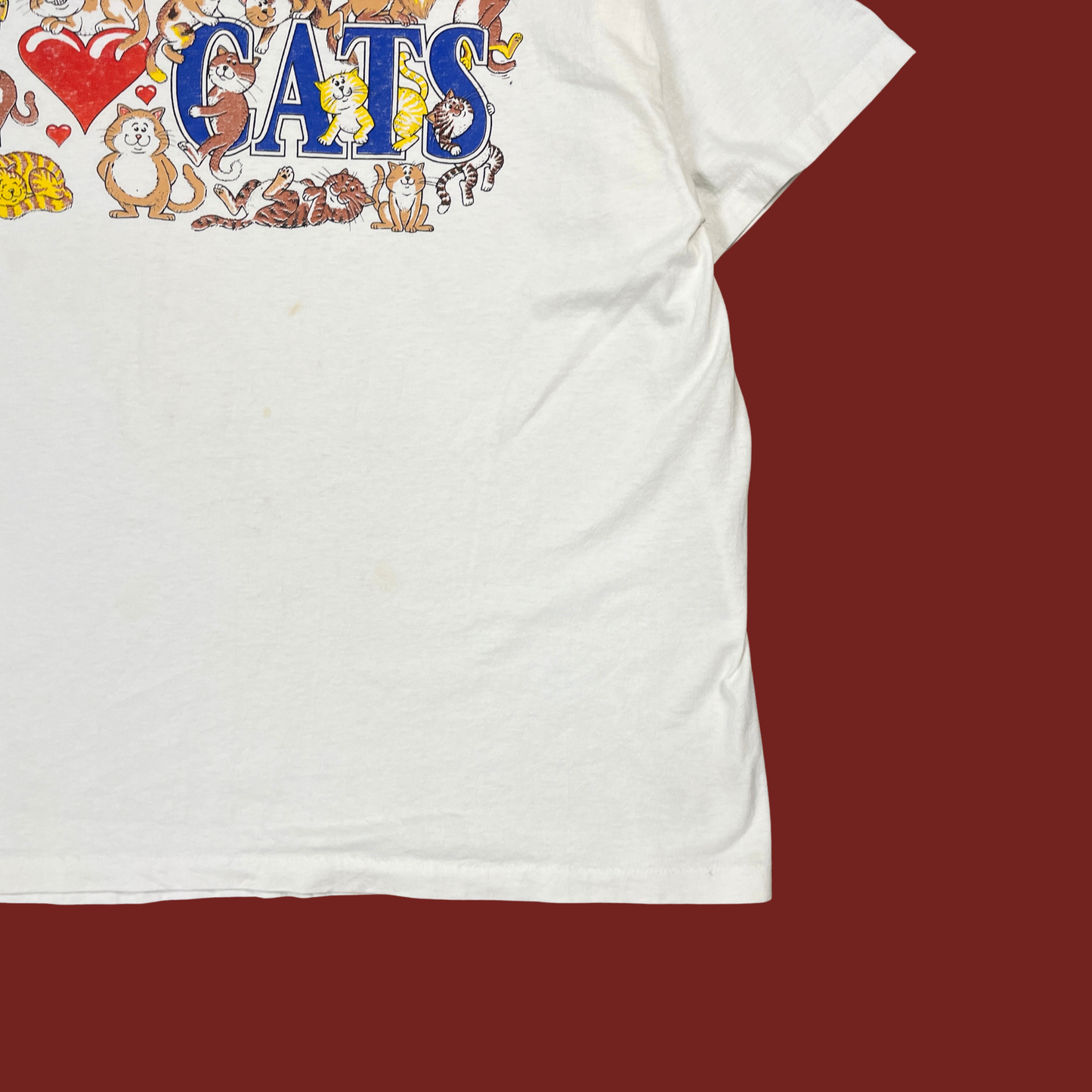 (XL) I Love Cats Vintage Tee
