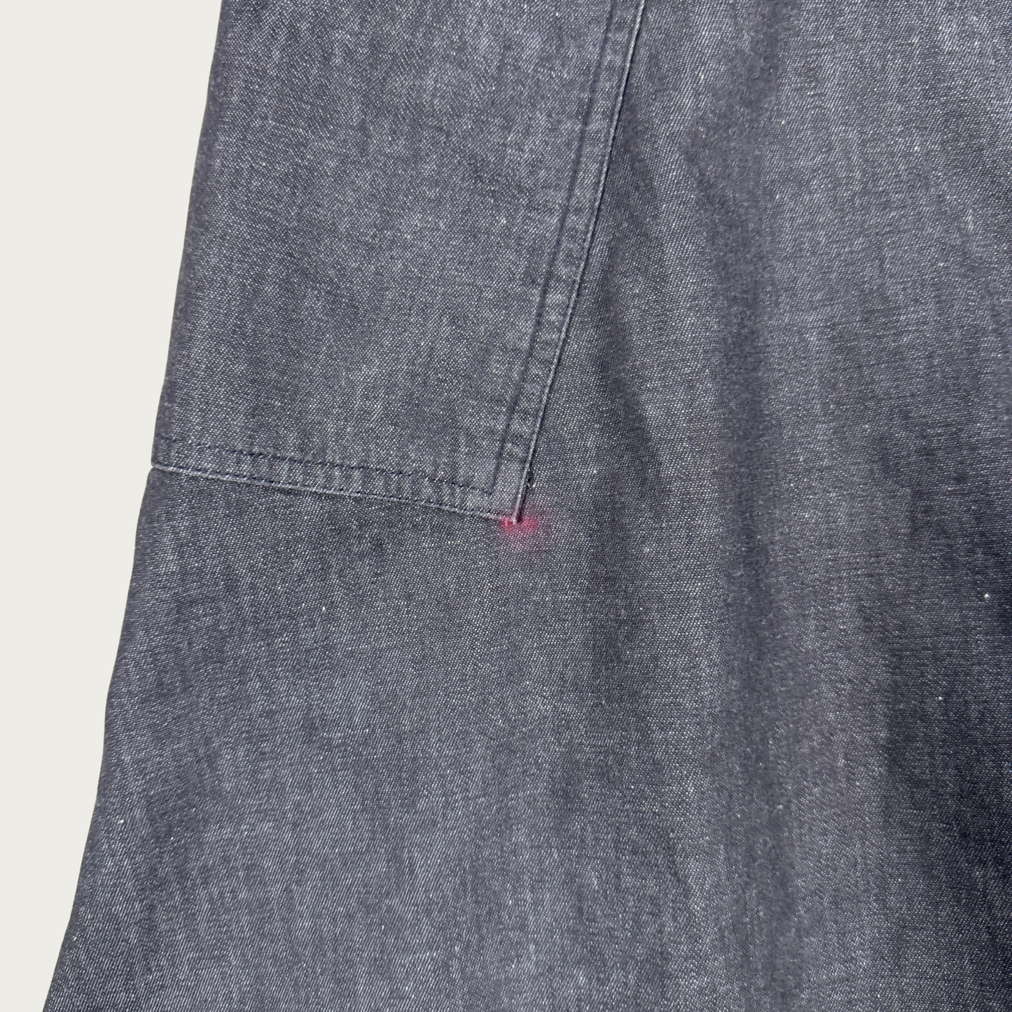 (S) 70s/80s Gray Denim Button Skirt