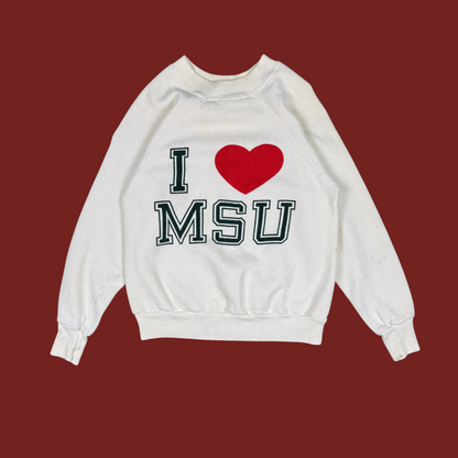 (XS) 70s I Love MSU Sweatshirt