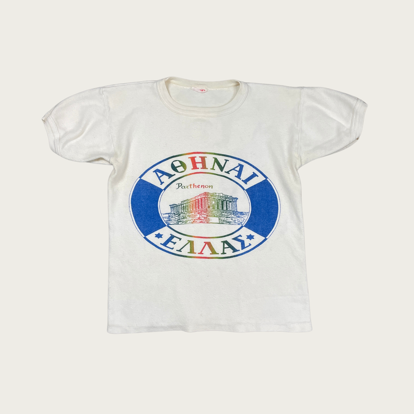 (S) 70s Greek Parthenon Baby Tee