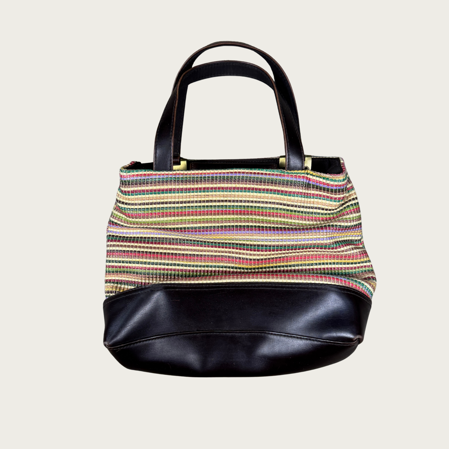 90s/Y2K Multicolor Striped Handbag