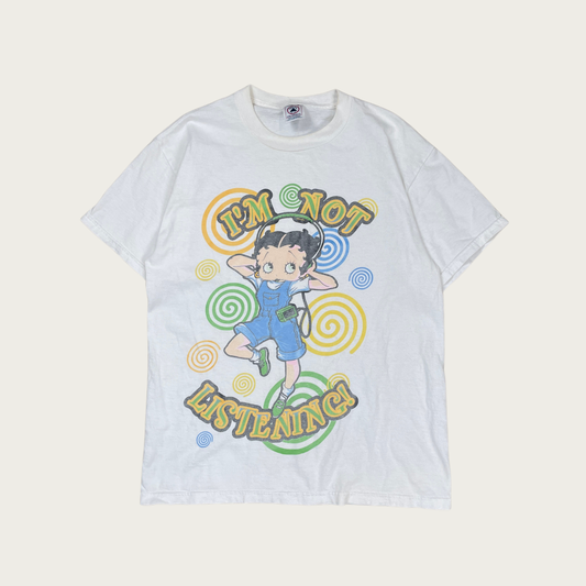 (L) "I'm Not Listening!" Betty Boop Tee