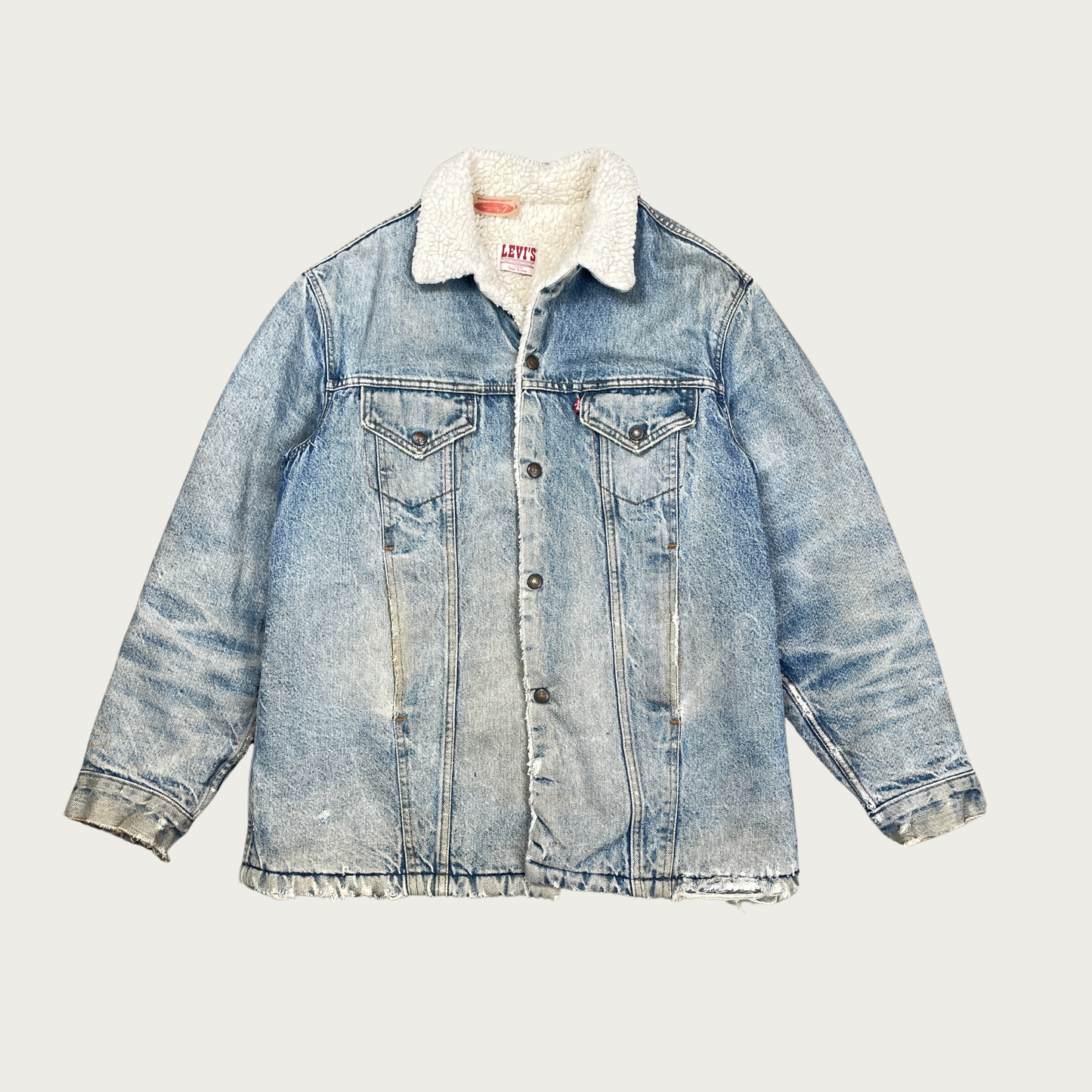 (XL) 80s Levi's Sherpa Lined Denim Jacket