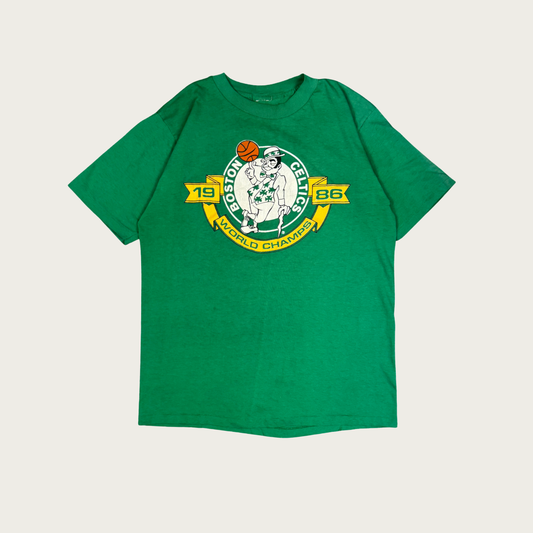 (M) 1986 Boston Celtics World Champs Tee