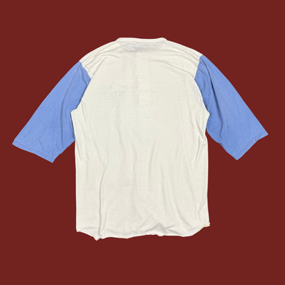 (M/L) 70s/80s Busch Beer Raglan Henley Tee