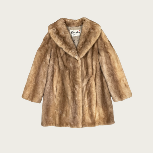 (M) Tan Fur Coat