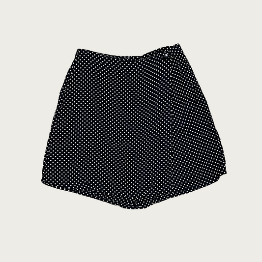 (28") Polka Dot Mini Wrap Skort