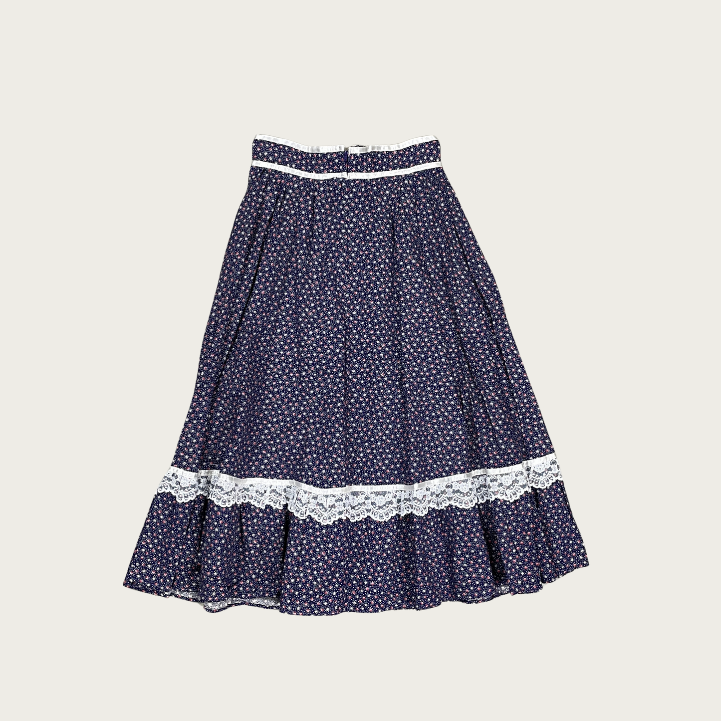 (26") 70s Gunne Sax Prairie Midi Skirt