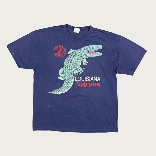 (XL) 70s/80s Louisiana Yard Dog Alligator Tee