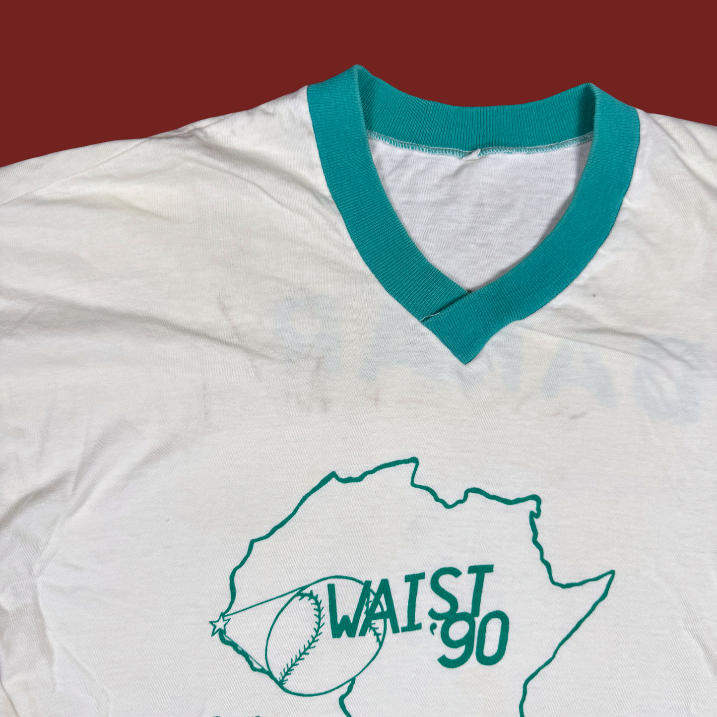 (L) 1990 Africa Baseball Ringer Tee