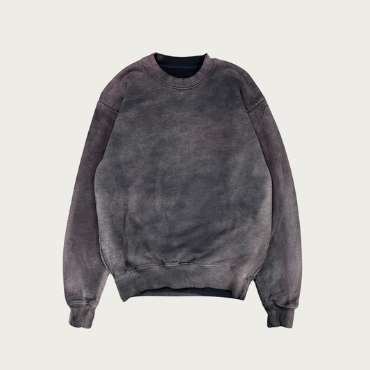 (M) Stone Washed Dark Gray Sweatshirt