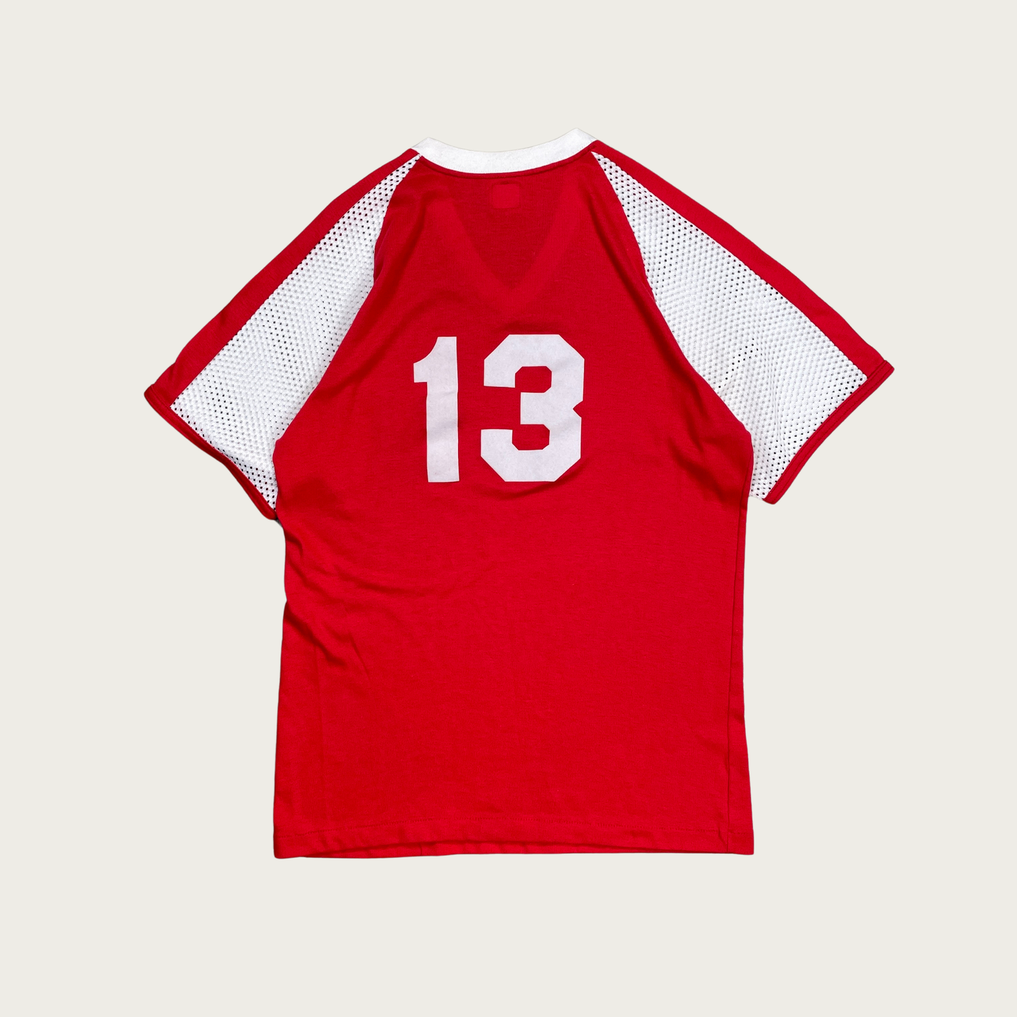 (L) Red Number Jersey Tee