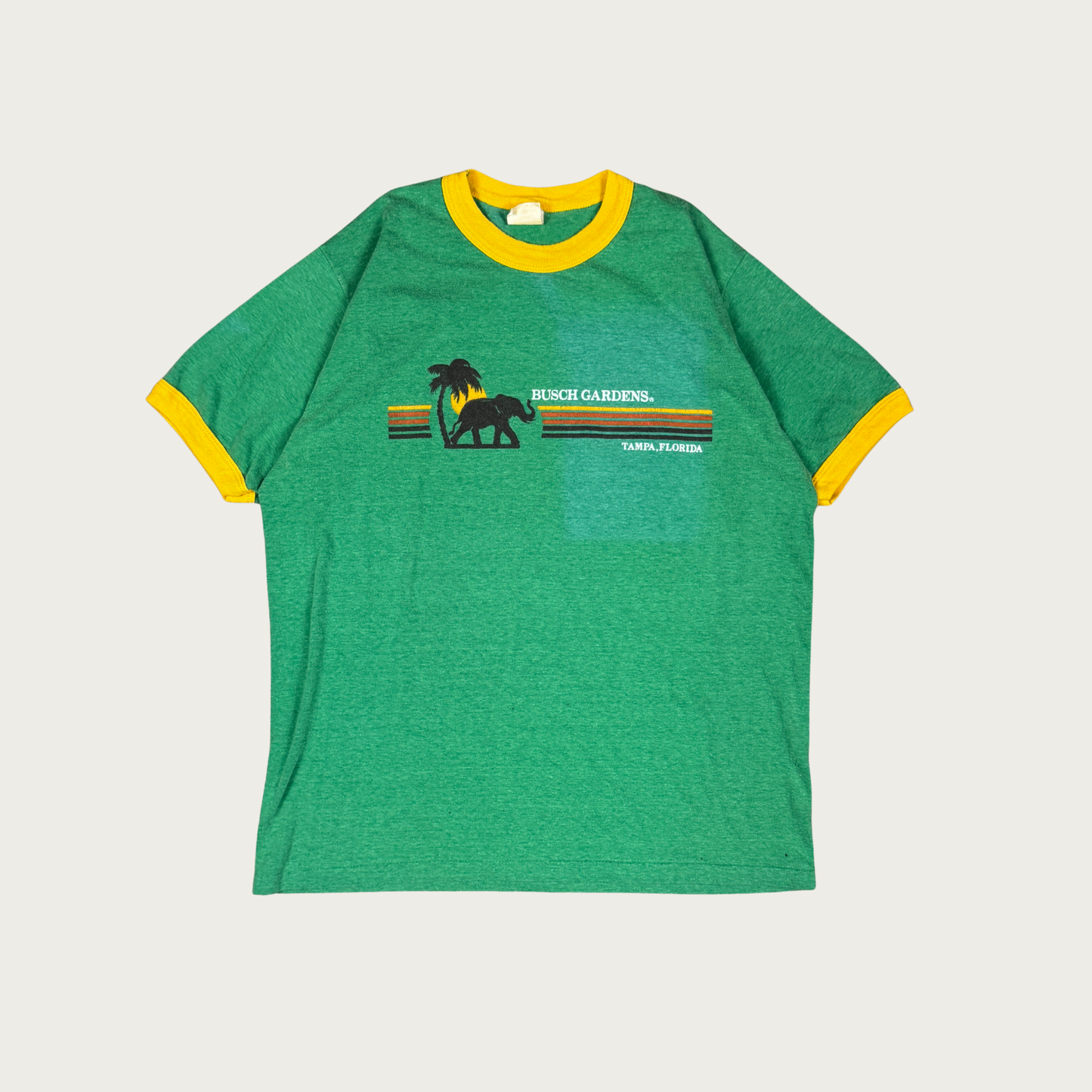 (L) 70s Busch Gardens Florida Ringer Tee