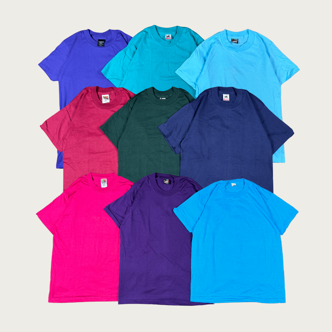 (25) 70s/80s Deadstock Blank Tees Bundle